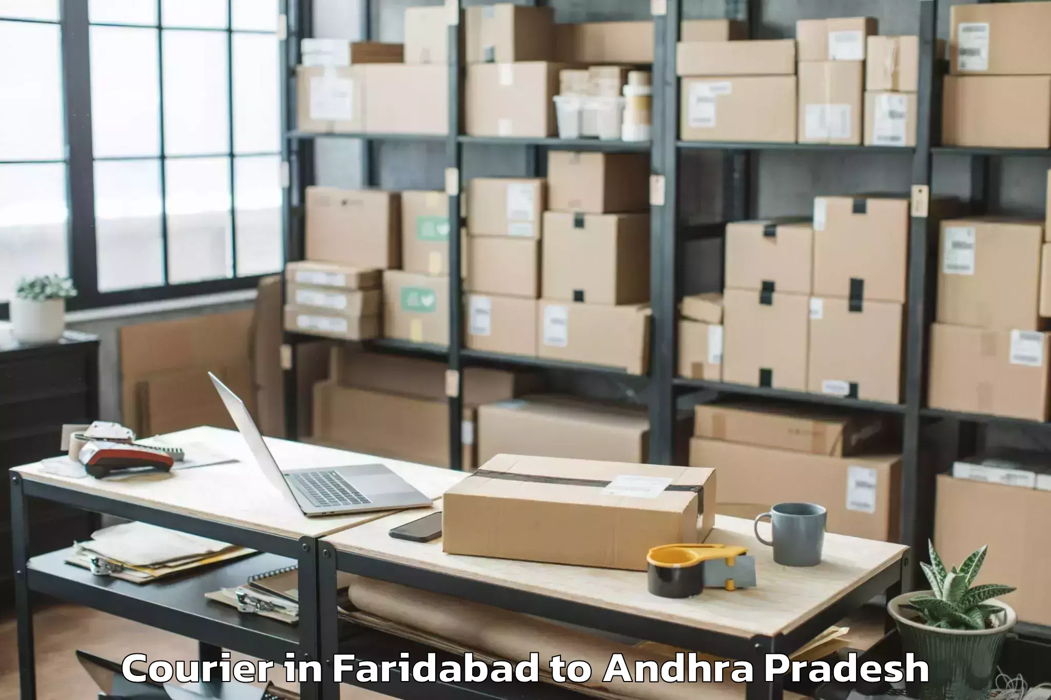 Leading Faridabad to Dwaraka Tirumala Courier Provider